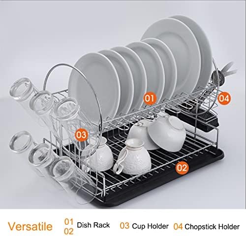 מתלה ייבוש כלים הניתן להרחבה, מעל מתלה הכלים בכיור, בכיור או על מדף הסל לניקוז תבשיל
