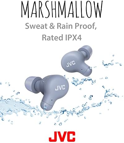 JVC Marshmallow New אוזניות אוזניות אלחוטיות אמיתיות, חיי סוללה ארוכים, צליל עם נהג מגנט ניאודימיום,