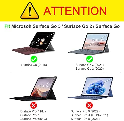 מארז FINTIE עבור Microsoft Surface Go 3 / Surface Go 2 / Surface Go - כיסוי עסקי צפייה בזווית מרובה