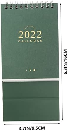 Tofficu 2 PCS 2022 לוח שולחן לוח השנה מקרר קלנדרית מיני כן עיצוב לבן 2022 לוח השנה של לוח השנה