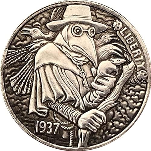 מטבע אתגר 1921 אלוהים אוסף מטבעות זיכרון עתיקות תלת מימד Morgan Hoobo COIN COIN CORICK DOKERITHOM COLUTE