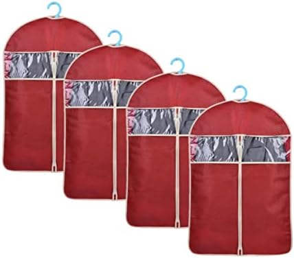 קבילוק 2 יחידות חליפת בגדי בגד של ארגונית כיסוי תיק כהה גודל מגן מקרה אחסון אדום הבלטות