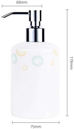 יאויאושופ סבון מתקן בקבוק קרם קרם קרם קרמיקה מתקן קרמיקה וסט 4 חלקים של אביזרי אמבטיה.