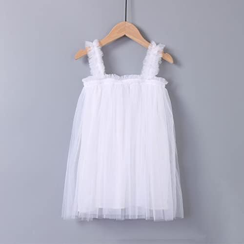 שמלות בנות שרוול קצר טול יום הולדת 1-6 ג 'בנות חוף חוף טוטו נסיכה שמלות פעוטות מזדמנות בגודל 4T
