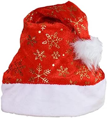 מטורף סנטה כובע, חג המולד כובע חם קטיפה הוד כובע אדום חדש שנה חגיגי מסיבת חג