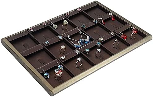 תיבת אחסון תכשיטים הניתנת לערימה עור תכשיטים מגש עגיל שרשרת צמיד מארגן טבעת תצוגה קופסאות אחסון קופסאות