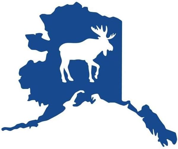 MAF -Alaska Moose מדבקות 5.5 INC מדבקה מדבקות ויניל למכוניות מחשב נייד קירות חלונות מתנה לארגז כלים