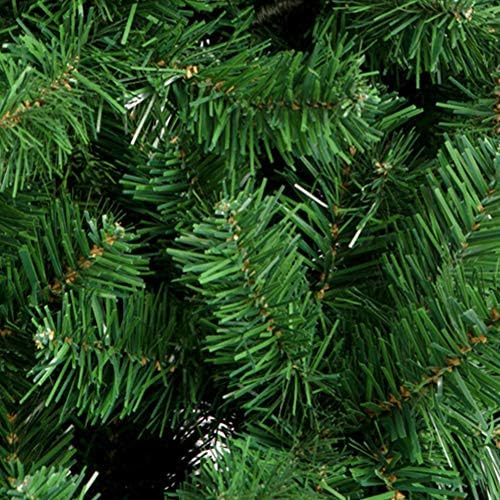 ZPEE PVC עץ חג המולד לא מואר, עץ חשוף מלא מלאכותי עם עמדת מתכת קל להרכבה עץ אורן צייר 2.1M