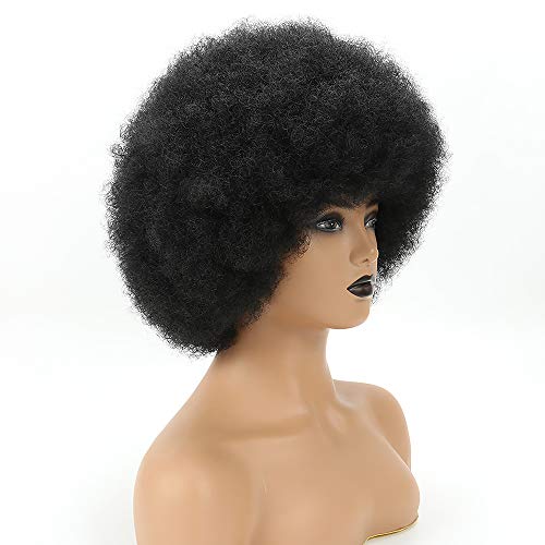 תמיס שיער ג ' מבו אפרו פאה לנשים שחורות טבעי מחפש שחור אפרו פאה 70 פרימיום סינטטי גדול אפרו פאה