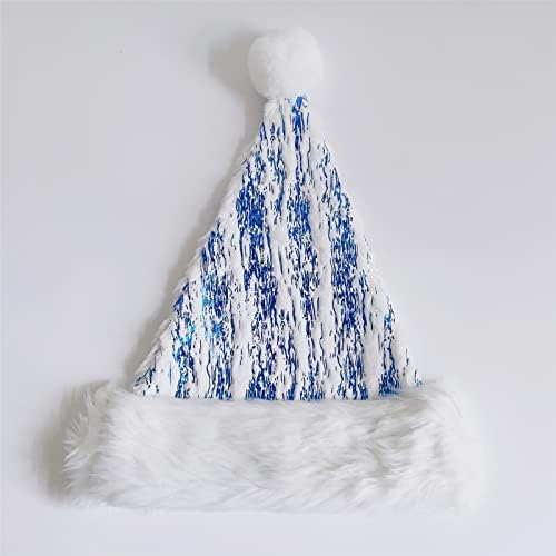 שלי כחול ביול חג המולד סנטה כובע למבוגרים משפחת חג המולד לשנה חדשה פסטיבל מסיבת קישוטים