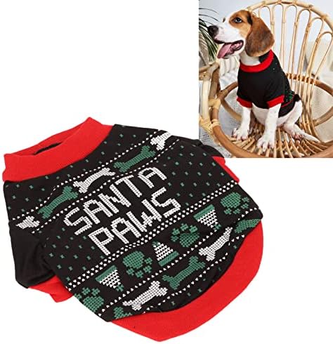 חולצת חורף של כלבים, חולצת חג מולד כלבים פוליאסטר קלה משקל נושמת לחתולים לחתולים