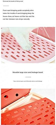 מגירת סוג אבטיח אשכולית חתול ארגז חול סגור לחלוטין להתיז הוכחה חתול אסלה להתיז הוכחה חתול בסיר
