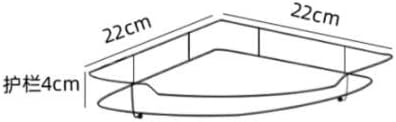 XBWEI מדף משולש פינתי פינת יד חומר ניקוי לחדר אמבטיה מוצרי טיפוח אחסון בשכבה יחידה