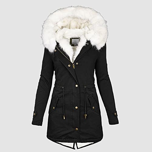 מעיל חורפי של Chnnkkaop's Winter Worded Bhoaded Puffer חם מרופד מעיל פארק מעיל בגדי הלבשה חיצונית