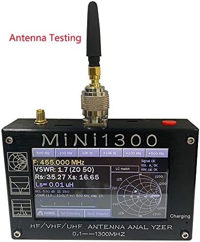מנתח אנטנה משודרג MINI1300 0.1MHz ~ 1300MHz עם ערכות כיול SMA וקטור מנתח רשת Vector Multitesterster Plynum