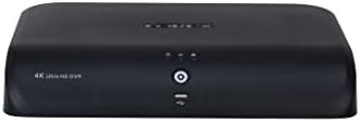 Lorex 4K 8 ערוצים 2TB DVR קווי עם איתור תנועה חכמה, זיהוי פנים ושליטה קולית בבית חכם