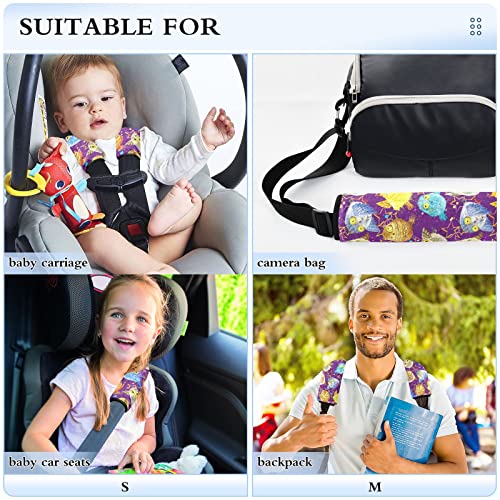 כיסויי רצועת מושב רכב ינשוף חמוד לילדים לתינוקות 2 יח 'רצועות מושב רכב רפידות כרית כרית כרית מגן