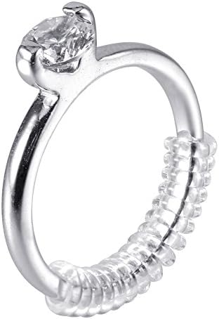 גודל טבעת שמאי עם תכשיטי ליטוש בד טבעת משמר טבעת גודל עבור רופף טבעות, סט של 6