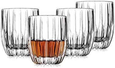 Godinger כפול כפול משקאות מיושנים כוס זכוכית