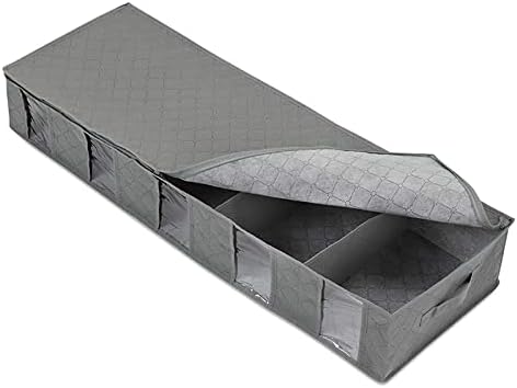 Vefsu מתחת לאחסון מיטה שקית אחסון שקית בגדים גדולים במיוחד מיון מתקפל שטוח מתחת למיטה שקית תא אחסון.