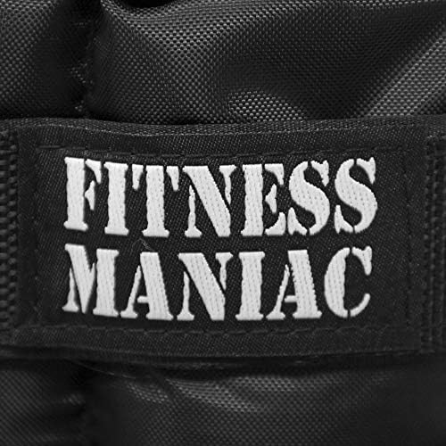 כושר משקולות קרסול של MANIAC Pro לנשים גברים רצועות כפולות 14 קג סט עמיד לחדר כושר, אימון, הליכה,
