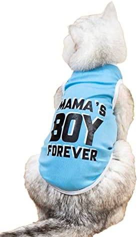 חולצות כלב קוויני אמא ילד חולצות טריקו לחיות מחמד טנק לכלבים וחתולים, חולצות גור, בגדי חיות