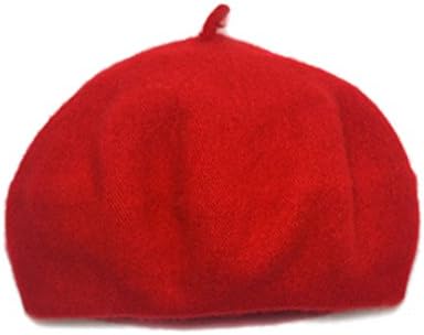 אדלה בוטיק יוניסקס תינוקות צמר כומתות מוצק קלאסי ילדים כפת כובע חורף חם כובע