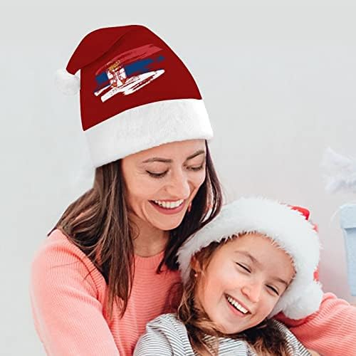 בציר סרבי דגל חג המולד כובעי בתפזורת מבוגרים כובעי חג המולד כובע לחגים חג המולד ספקי צד