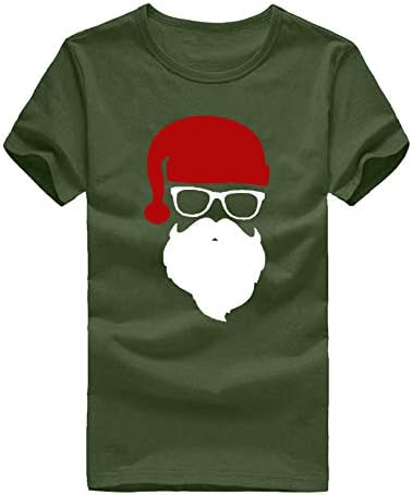 קריקטורה אוברמאל שרוול קצר סנטה חולצת טריקו מצחיק גברים אופנה אופנה חולצה