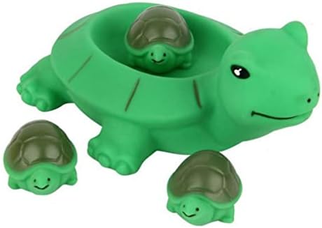 טוינדונה צעצועים צעצועים אמבטיה צעצועים אמבטיה תינוקות בעלי חיים מרססים אמבטיה צב כיף חורק ירוק עבור פעוטות