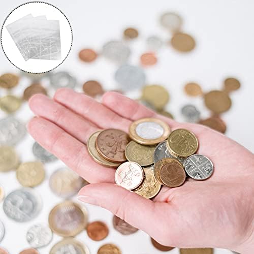 ברור קלסר ברור קלסר פלסטיק מטבעות 30 גיליונות פלסטיק מטבע חותמת קלסר מטבע כיס דף ברור כיסי מטבע