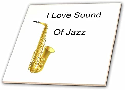 3רוז תמונה של אני אוהב צליל של מילות ג ' אז עם סקסופון זהב-אריחים