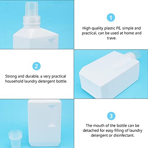 מתקן לסבון כביסה הומויו 1000 מ ל קנקני פלסטיק מיכל ריק, לשטוף קרמים למקלחת בקבוק למילוי חוזר,