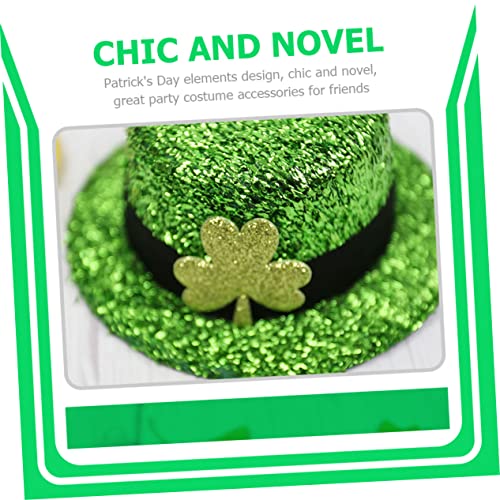ABAODAM 2 PCS כובע שיער מטאלי קטעי שיער ירוק כובע שחרור ירוק