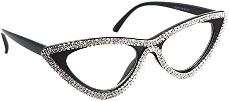 גור יקר חתול עין קריאת משקפיים לנשים אופנתי ריינסטון צר גבירותיי מחשב קוראי משקפיים