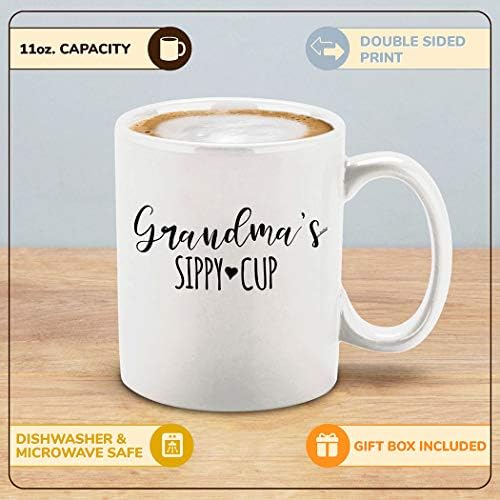 קנות4 אף פעם ... סבתא של קש כוס קרמיקה קפה ספל הריון הכרזה מתנה עבור חדש סבתא
