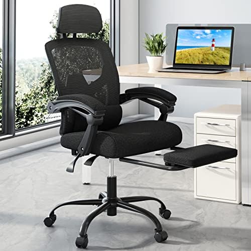 משרד כיסא, שכיבה גבוהה בחזרה שולחן כיסא, ארגונומי בית רשת כיסא, הטיה ולנעול, מחשב מסתובב משימה כיסא עם תמיכה המותני