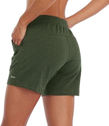 וויליט לנשים 5 מכנסי כותנה לנשים טרקלין יוגה ג'רזי מכנסיים קצרים ברמודה אימון פיג'מה מזדמן מכנסיים קצרים פעילים