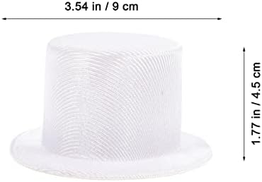 גאדפארטי סודה כובע מיני כובע 2 יחידות כובעי בובה שחור כובעי שלג כובעים למלאכות DIY איש שלג בובת
