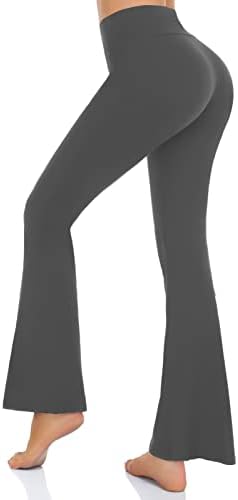 נשים של אתחול יוגה מכנסיים-התלקחות חותלות לנשים גבוהה מותן מוצלב אימון טרקלין פעמון תחתון ג ' אז שמלת