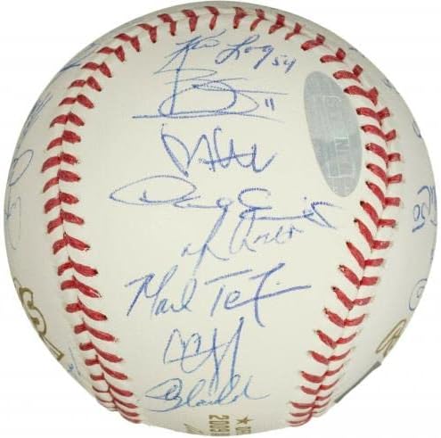 2009 קבוצת ינקי ניו יורק חתמה על סדרת העולם בייסבול דרק ג'טר PSA DNA COA - כדורי בייסבול חתימה