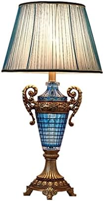 רטרו רטרו סגנון אירופי מנורת שולחן זכוכית שרף שרף דקורטיבי מנורה ליד מיטה מנורת תאורה דקורטיבית מנורת שולחן
