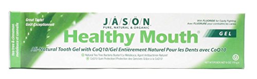 ג'ייסון מוצרים טבעיים פה בריא בתוספת משחת שיניים של COQ10 ג'ל, 6 אונקיה - 6 למקרה.