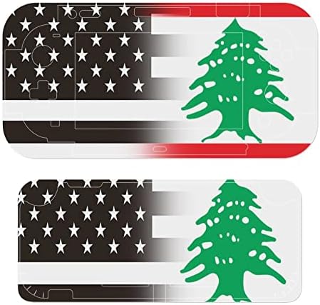 דגל לבנון בשחור לבן דגל לבנון מדבקות מתג סטיות המותאמות אישית דפוס די מגן על עור אנטי-סחרור עבור