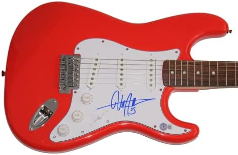 בילי מיתרים חתום חתימה בגודל מלא פנדר אדום סטראטוקסטר גיטרה חשמלית עם אימות בקט בס קואה-סטאד רוק