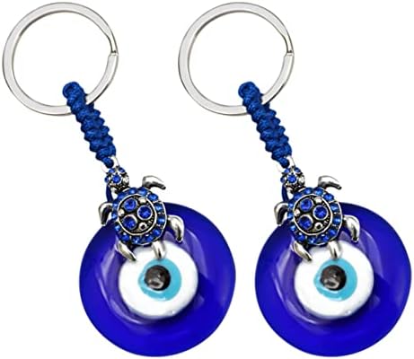 Valiclud 6pcs עיניים קסמים מחזיקי מפתחות תליונים הגנה על ילדים תיק טוב טוב תלייה חמסה טורקית