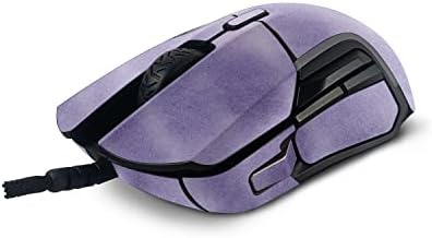 מייטיסקינס מבריק גליטר עור תואם עם סטילסרי יריבה 5 משחקי עכבר-סגול מברשת אוויר / מגן, עמיד מבריק נצנצים גימור