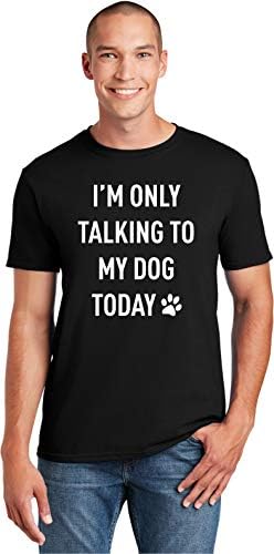 מדבר רק עם חולצת ההדפס הלבן של הכלב שלי