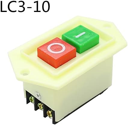 Nunomo LC3-5 LC3-10 מתג הכפתור מתג הפעלה 5A 10A 220/380V תלת-פאזי בקרת מתג מתג מתג ספסל מכונת חיתוך