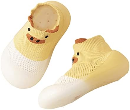 תינוקות בני בנות גרבי נעליים פעוט נעלי רצפת גרבי נעלי קריקטורה חזיר טלאי צבע רשת נעליים לפעוטות בני